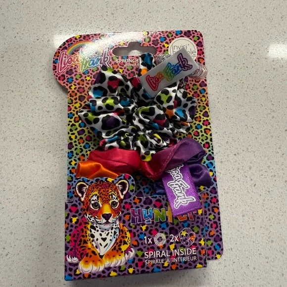 Lisa Frank Multicolor Leopard Scrunchies - Picture 1 of 2